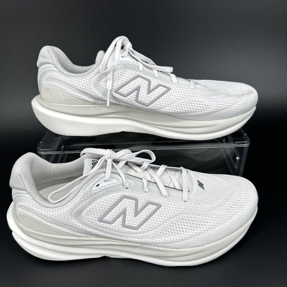 New Balance Men's 1080v15 Running Shoes M10807E3 White/Gray Size 12